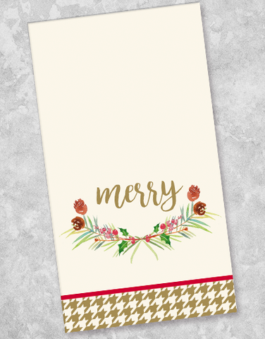 Simple Holiday Wishes Guest Towel Napkins (40 Count)