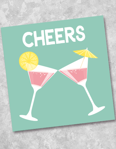 Cocktail Cheers Beverage Napkins (40 Count)