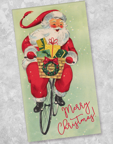 Biking Santa Guest Towel Napkins (40 Count)