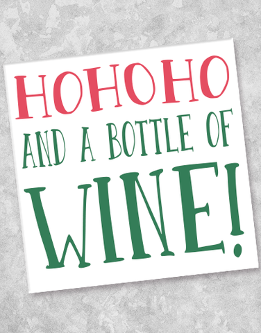 Ho Ho Ho Wine Beverage Napkins (40 Count)