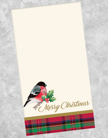 Merry Christmas Bird Guest Towel Napkins (40 Count)