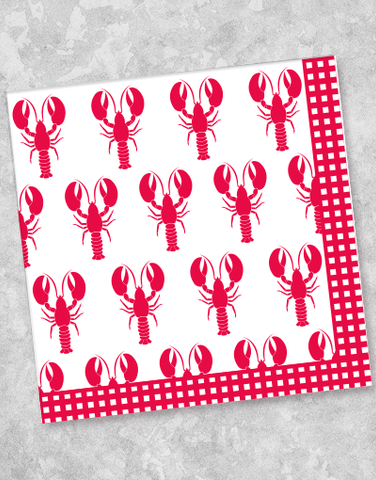 Lobster Party Beverage Napkins (40 Count)