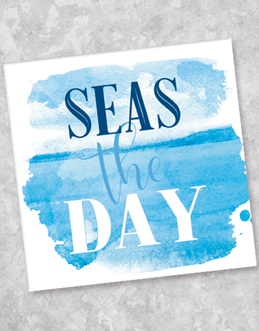 Seas The Day Beverage Napkins (36 Count)