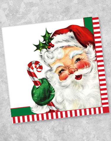 Vintage Santas Luncheon Napkins (36 Count)