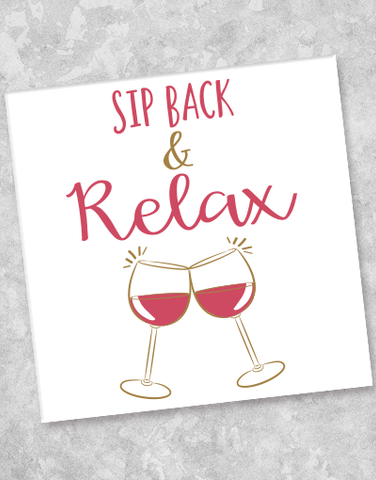 Sip Back & Relax Beverage Napkins (40 Count)