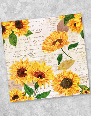 Soft Sunflowers Luncheon Napkins (40 Count)