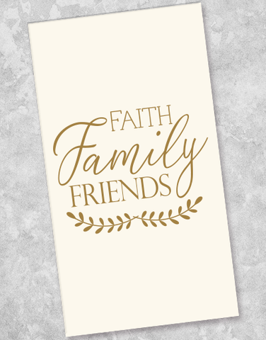 Faith Family Friends Guest Towel Napkins (36 Count)