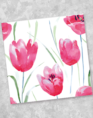 Tulip Garden Beverage Napkins (40 Count)