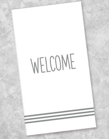 Contemporary Welcome Guest Towel Napkins (36 Count)