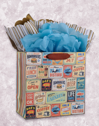 Retro Signage Gift Bags