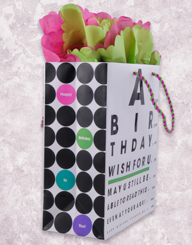 Birthday Eye Test Gift Bags