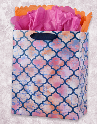 Watercolor Tiles Gift Bags