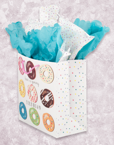 Yummy Donut Birthday (Medium Square) Gift Bags