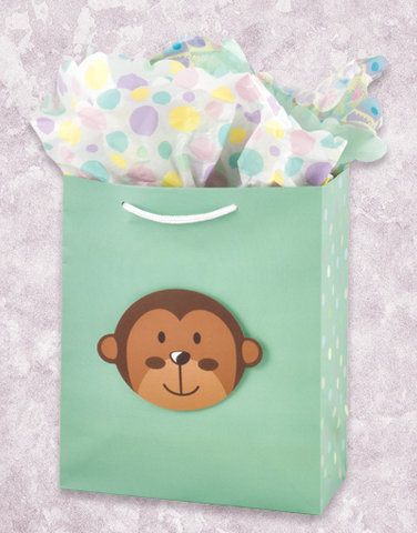 Animal Greetings-Monkey (Garden) Gift Bags