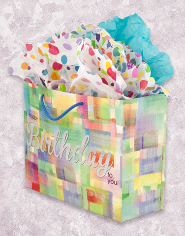 Abstract Watercolor Birthday (Market) Gift Bags