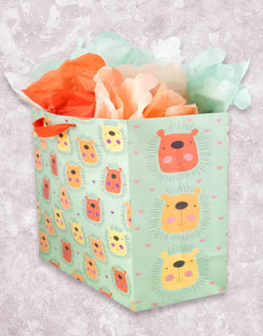 Lovely Lions (Medium Square) Gift Bags