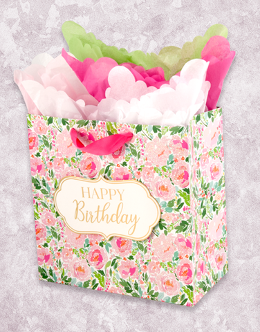 Blooming Birthday (Medium Square) Gift Bags