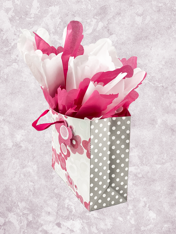 Pink Daisy Dots (Studio) Gift Bags