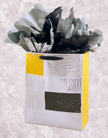 Trendy Abstract Marigold (Garden) Gift Bags