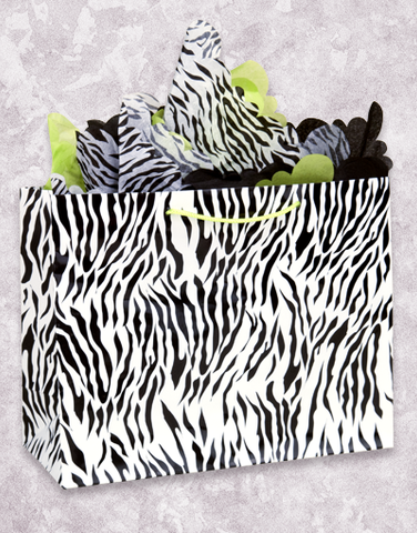 Black & White Zebra Gift Bags