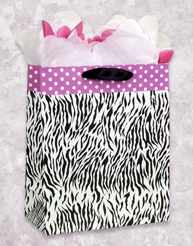 Pink Zebra Gift Bags