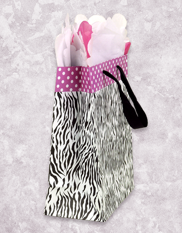 Pink Zebra Gift Bags