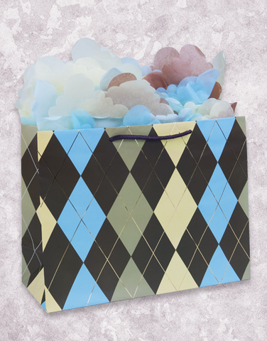 Strapping Argyle Gift Bags