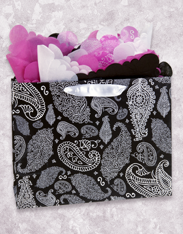 Black Paisley Gift Bags