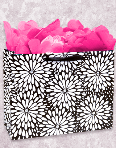 Black and White Dahlias (Market) Gift Bags