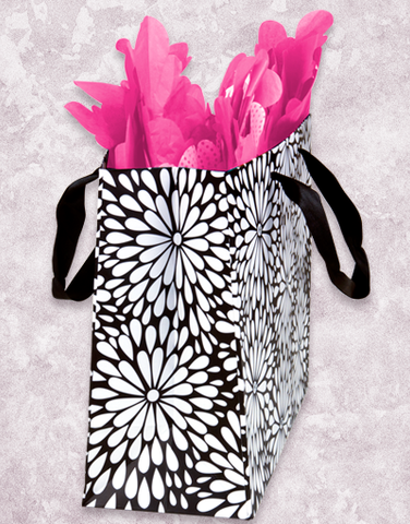 Black and White Dahlias (Market) Gift Bags