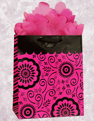 Flowers and Swirls Gift Bags