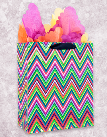 Chevron Stripe Gift Bags