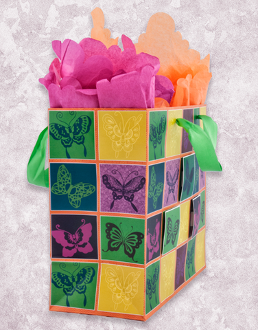 Colorful Butterfly Quilt Gift Bags