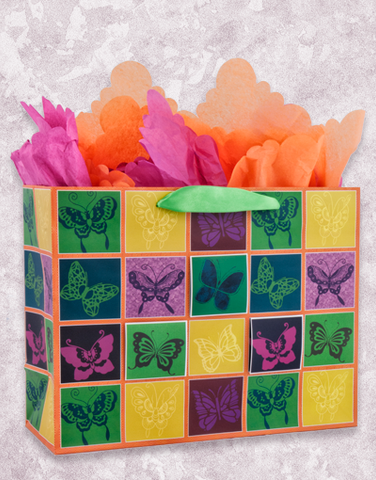 Colorful Butterfly Quilt Gift Bags
