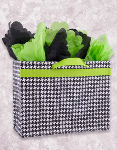 Black and White Houndstooth Gift Bags