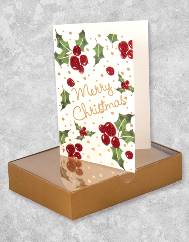 Christmas Berries (15 Count Boxed Christmas Cards)