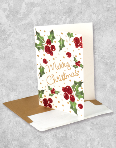 Christmas Berries (15 Count Boxed Christmas Cards)