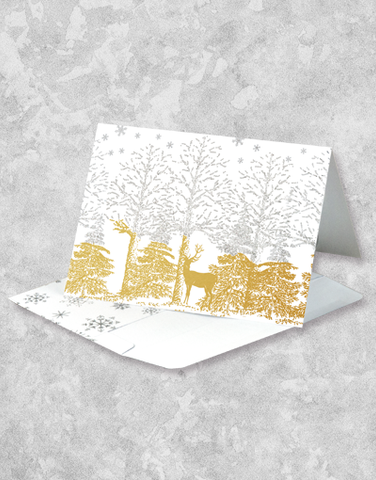 Shimmering Forest (16 Count Boxed Christmas Cards)