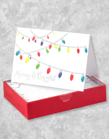 Bright Bulbs (16 Count Boxed Christmas Cards)