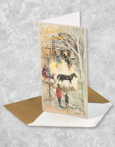 Vintage Christmas City (16 Count Boxed Christmas Cards)