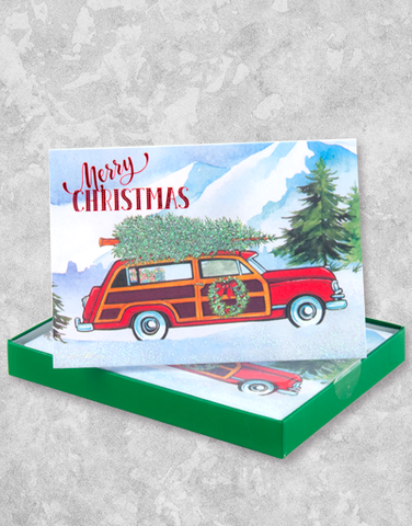 Bringing Home Christmas (12 Count Boxed Christmas Cards)