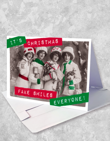 Fake Smiles Christmas (15 Count Boxed Christmas Cards)
