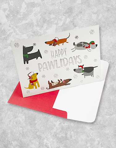 Cheerful Dogs (15 Count Boxed Christmas Cards)