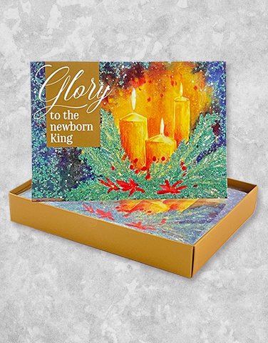 Glory Candles (15 Count Boxed Christmas Cards)