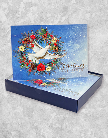 Blessings Dove (15 Count Boxed Christmas Cards)