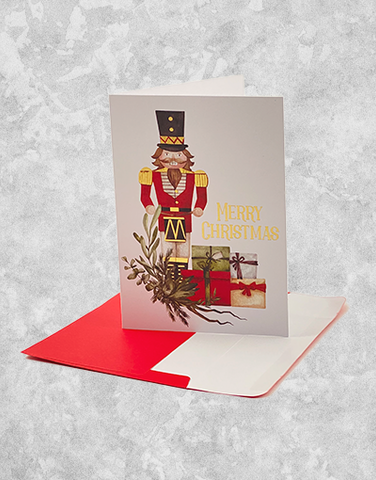 Drumming Nutcracker (15 Count Boxed Christmas Cards)