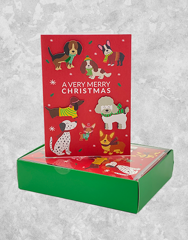 Dog Group (15 Count Boxed Christmas Cards)