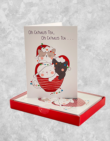 Catmus Tea (15 Count Boxed Christmas Cards)