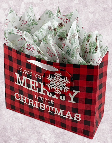 Merry Little Christmas Plaid (Market) Gift Bags