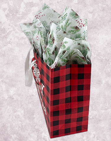 Merry Little Christmas Plaid (Market) Gift Bags